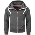 A. Salvarini Herren Sweatjacke Kapuzenpullover Jacke Kapuze Hoodie Sweater AS192