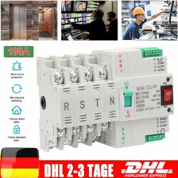 Automatischer Umschalter Transferschalter 4P 100A Transfer Switch Dual Netzteil