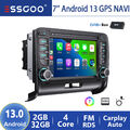 CarPlay Android 13 Autoradio 2+32GB GPS NAVI DAB+ Für Audi  TT MK2 8J 2006-2012