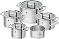 ZWILLING Vitality Kochtopf-Set, 5-teilig, 4 Deckel, Induktionsgeeignet