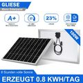 100W Solarpanel Solarmodul Photovoltaik Modul Mono Solarzelle für Heim Garten