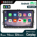 Für VW GOLF 5 6 Caddy 6R Tiguan T5 Carplay Autoradio 32G Android 13 GPS NAVI SWC