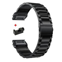 Für Garmin Fenix 3 HR 6 6X Pro 5 5X Plus 7 7X S62 Quick Fit Titan Metall Armband