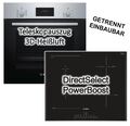 Herdset Bosch Backofen EcoClean mit Induktionskochfeld PowerBooster autark 60 cm