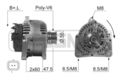 MESSMER Lichtmaschine Generator 110A 14V für Renault Laguna II 1.6 16V