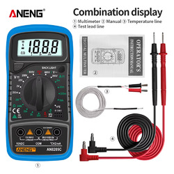 Digital Multimeter Messgerät LCD Strommesser Strom AC DC Voltmeter Amperemeter