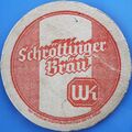 Bierdeckel  Schröttinger Bräu Michelsneukirchen-Schrötting um 1938 mit Impressum