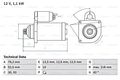 BOSCH Starter Für AUDI A1 SEAT Altea SKODA Octavia II VW Beetle 03-20 0986020240