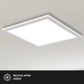 LED Panel Deckenlampe ultraflach neutralweiß 6 Größen schwarz o. weiß Briloner