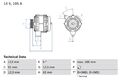 BOSCH Lichtmaschine Generator Lima 0 986 048 791 +122.59€ Pfand für OPEL ASTRA