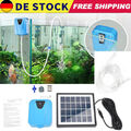 Solar Sauerstoffpumpe Teichbelüfter pumpe Gartenteich Aquarium Luftpumpe DE NEU