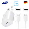 Original Samsung Super Schnellladegerät 25W USB-C Ladekabel Galaxy S22 S23 Weiß