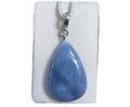 Blauer Opal Blue Owyhee Opal Cabochon Anhänger mit Clip Nr. 3583