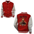 Jacke Rockabilly College Baseball Style Design Hot Rod Kustom psycho *1089 rot