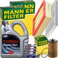 MANN INSPEKTIONSPAKET+5L FUCHS 5W-40 MOTORÖL passend für OPEL CORSA D 1.0-1.4