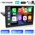 DAB+64G 10.1" Android 13 Single 1 DIN Autoradio Carplay GPS NAVI WiFi FM RDS BT