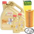 MANN-FILTER ÖLFILTER + SCHRAUBE + 7L 5W-30 CASTROL EDGE M 5W30 ÖL 229.51 229.52