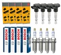 4x NGK Zündspule+4x BOSCH Zündkerze Doppelplatin für Suzuki Swift III MZ EZ 1.3