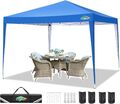 3x3m Wasserdicht Stabil Faltpavillon Pop up Gartenpavillon Partyzelt Bierzelt