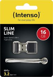 INTENSO USB Stick 16 / 32 / 64 / 128 GB Slim Line USB 3.2 Speicherstick schwarz