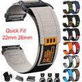 Quick Fit Nylon Armband für Garmin Fenix 3HR 5X 6 6X Pro 7 7X Epix Instinct 2 2X