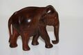 TOP Elefant Holz Tier Figur Handarbeit braun ca. 11 hoch und breit