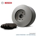 Bremsscheiben Set + Beläge BOSCH für 7HM MULTIVAN T5 VW Low-Metallic TRANSPORTER
