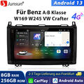 8+256G Android13 Autoradio GPS Nav Für Benz A/B Klasse Sprinter Viano VW Crafter