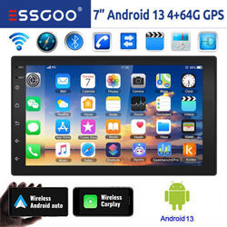 Doppel DIN Autoradio Carplay Android 13 Bluetooth GPS NAVI WiFi RDS SWC 4+64GB