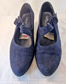 Gabor Pumps Leder Echtleder blau Damenschuhe Gr. 42 8 Riemchenpumps chic elegant