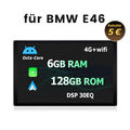 13.1" DAB Autoradio CarPlay Android Auto GPS Navi BT WIFI 6+128G USB For BMW E46