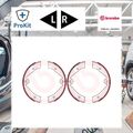 2x ORIGINAL® Brembo Bremsbackensatz, Feststellbremse Hinten für VW Touareg