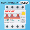 FI+LS-Schalter RCBO B/C 16A-32A Fehlerstromschutzschalter Leitungsschutzschalter