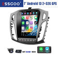 DAB+ Android 13 2+32G CarPlay Autoradio GPS BT Kamera Für Ford Focus MK3 2012-18