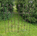 2er SET RANKGITTER METALL GARTEN DEKO RANKHILFE GITTER ZAUN NEU 