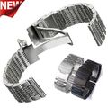 18 20 22 24 mm Edelstahl Metall Armband Verschluss Uhrenarmband Uhren Ersatz DE