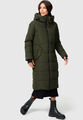 Marikoo Damen Winter Steppjacke Stepp Jacke lang warm Mantel Parker Kapuze B989 