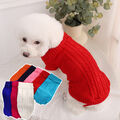 Haustier-Welpen-Hundekatze-Warmer Winter-Pullover-Weste-Strickmantel-Jacke E