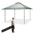 4x4m Pop-Up-Pavillon Gartenpavillon mit doppelt Dach Faltpavillon Gartenzelt