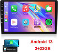 9" Android 13 AUTORADIO mit Carplay GPS Navi Wifi Bluetooth USB 2+32GB 2DIN