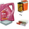 MAHLE Inspektionspaket 5 L MANNOL Elite 5W-40 für Opel Astra J Chevrolet Cruze