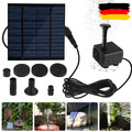 Solarpumpe 1.5W Solar Springbrunnen Fontäne Gartenbrunnen Teichpumpe Wasserspiel