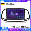 Für Fiat Doblo 263 2015-2019 Android12 Autoradio GPS NAVI BT SWC DAB+ WIFI 32GB