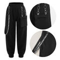 Mädchen Cargohose Kinder Freizeithose mit Elastischem Bund Sweatpants Streetwear