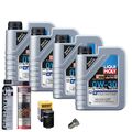 Motoröl 0W30 LIQUI MOLY 4L+HENGST Ölfilter+Spülung+Cera Tec+Ölablassschraube