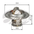 Thermostat ohne Gehäuse TH13076G1 GATES für RENAULT TRUCKS RENAULT OPEL