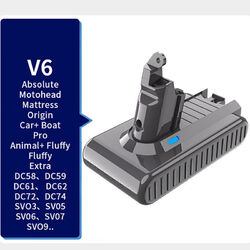 9000mAh Akku Für Dyson V6 V7 V8 V10 SV12 Animal Staubsauger & Filter Ersatzteile