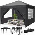 Pavillon 3x3m-3x6m Wasserdicht Faltpavillon Partyzelt Festzelt mit Seitenteilen