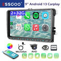 2+32G CarPlay KAM Android 13 Autoradio BT USB Für VW Passat Touran GOLF 5 6 Polo