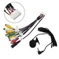 20PIN Auto Auto Stereo Radio Ausgang Kabel Aux-In Adapterkabel+MIC Universal